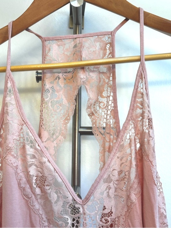 Flawed In Bloom by Jonquil Lace Festival Nightgown Lingerie Pink Size XL Cotton - Picture 3 of 9